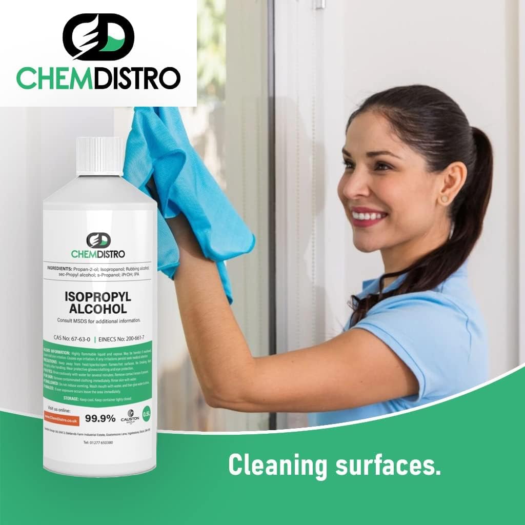 Isopropyl Alcohol 99.9 for Cleaning x2 1000ml 2L BigaMart