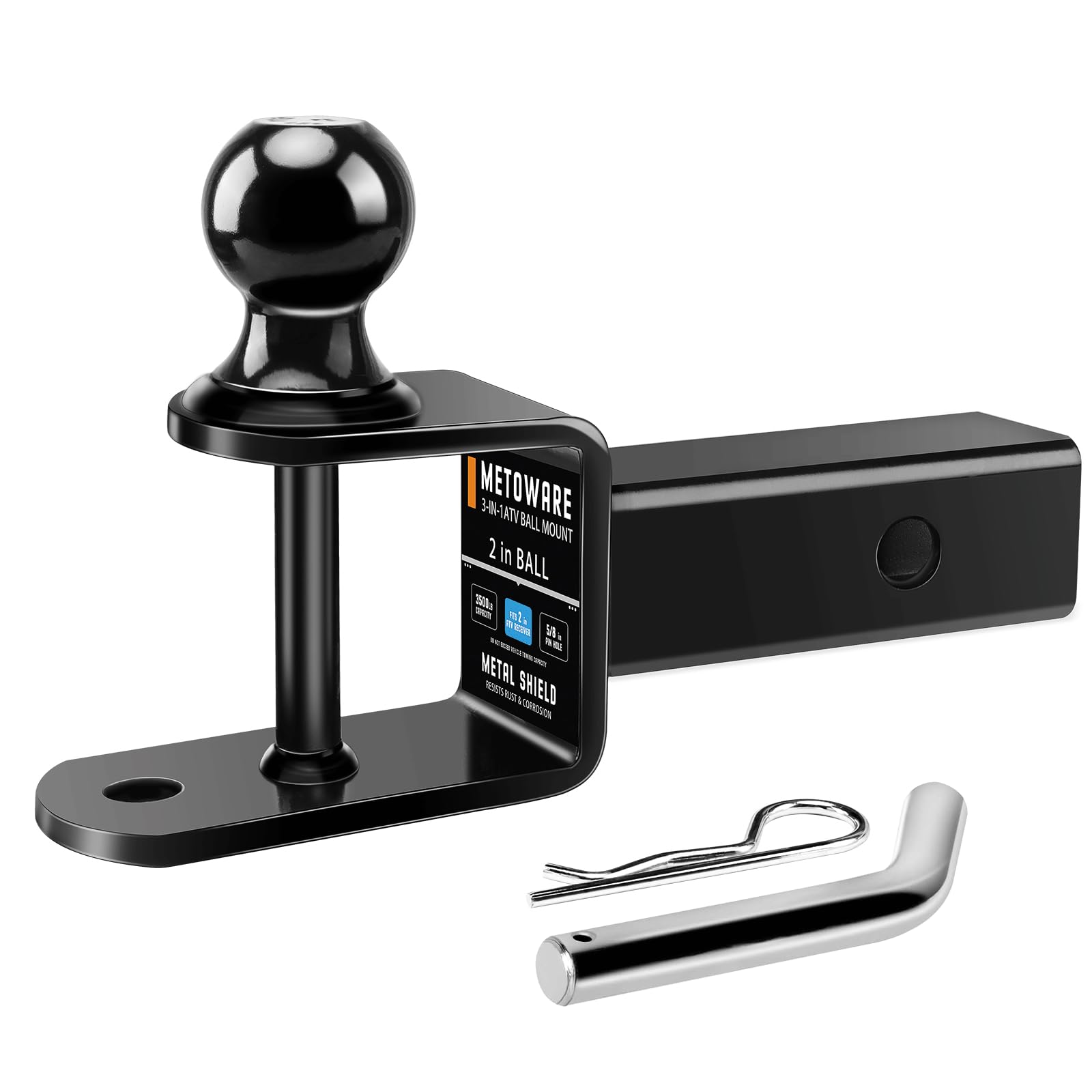 METOWARE ATV UTV Trailer Hitch 3-in-1