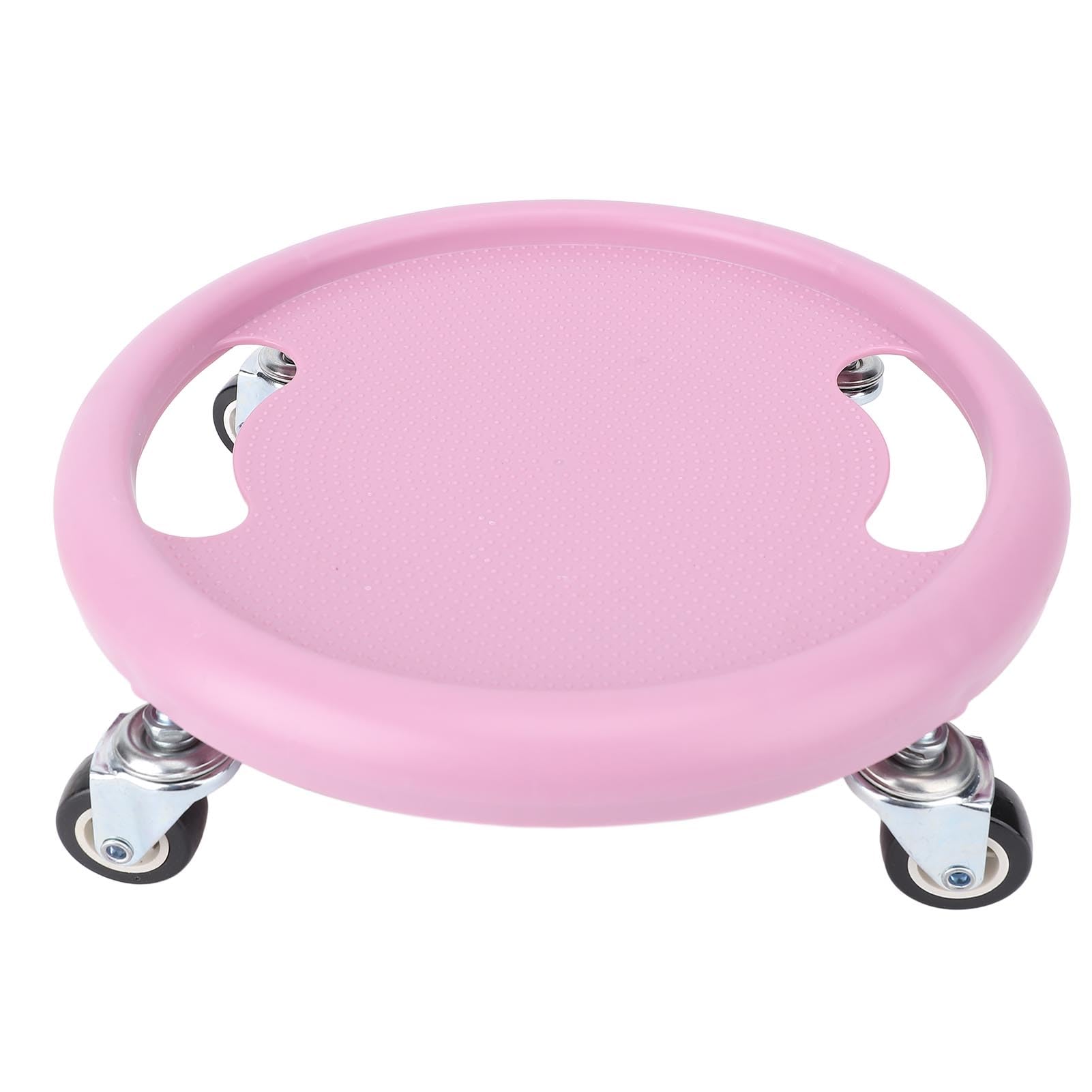 Jenivaint Disc Wheel Roller Trainer, 360 Degree Fitness Roller Sliding Disc with Silent Bearing System, 150kg Capacity, Dual Training Modes for Home Gym Strength Balance Workout (Pink)