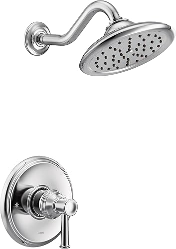 Moen UT3312 Belfield M-CORE 3-Series 1-Handle - Kit de molduras de ducha con 1 mango, requiere válvula, cromado