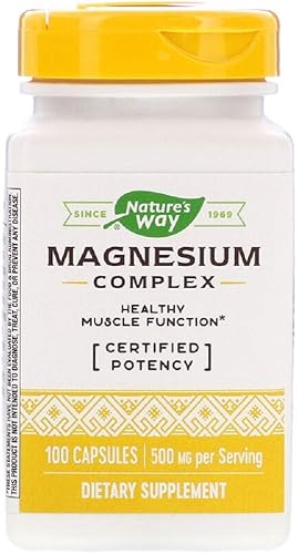 Nature's Way Magnesio, 500 mg, 100 cápsulas