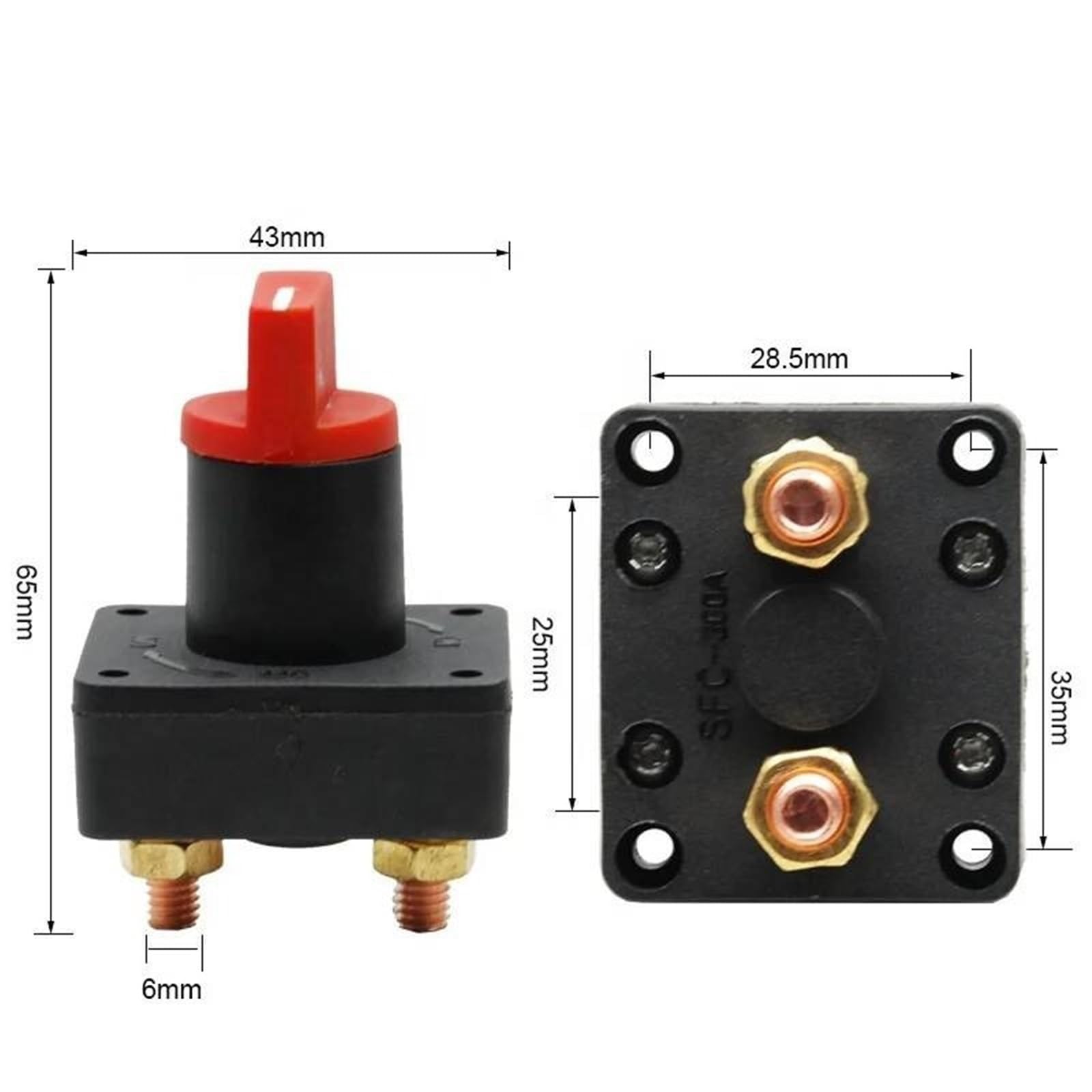 1 Uds. Interruptor de desconexión del aislador 60V 100A corte de energía