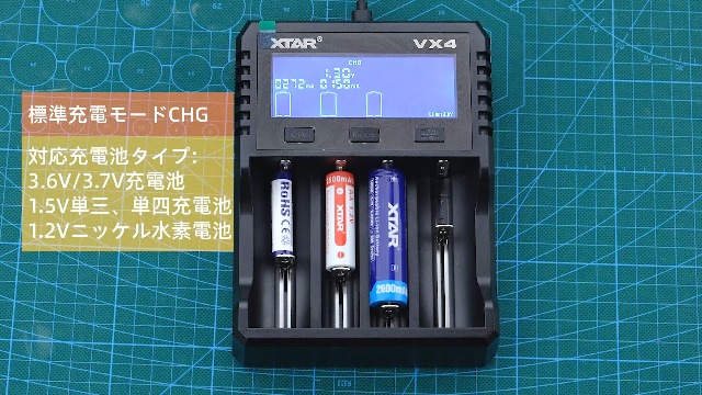 Amazon | XTAR VX4 V2電池充電器 単三·単四 1.5Vリチウム電池/1.2V