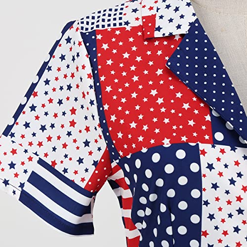 Image of ODIZLI Women's Summer Retro Vintage Sleeveless Floral Polka Dot Print Midi A-line Dress S-2XL