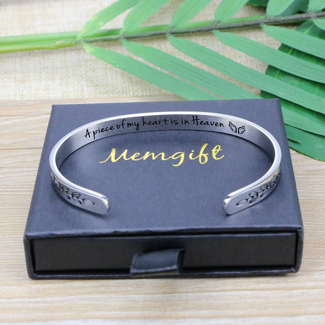 𝐌𝐞𝐦𝐨𝐫𝐢𝐚𝐥 𝐁𝐫𝐚𝐜𝐞𝐥𝐞𝐭 for Women In Memory of Jewelry Gift Sympathy Remembering Loss of One You Loved Cuff Bracelets - Image 6