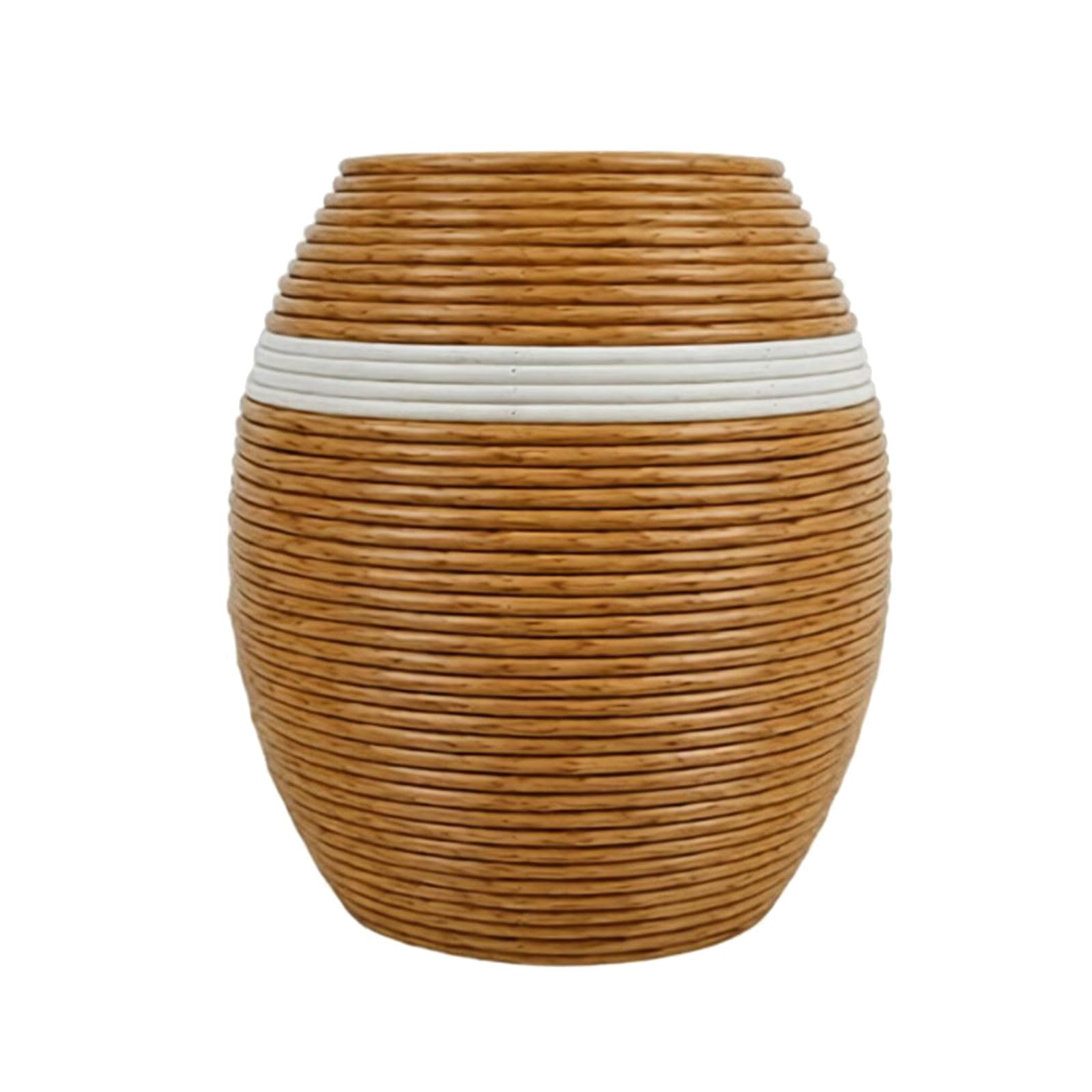 TQUXNGA Rattan Vases Decorative Woven Vase Table Centerpieces Rustics Farmhouses Home Decors Dried Flower Vase Decorative Centerpieces