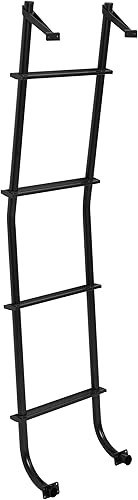 Miniatura 5 de HECASA Soporte de escalera compatible con todos los ganchos de escalera Ford E-Series Chevy GMC Vans, color negro