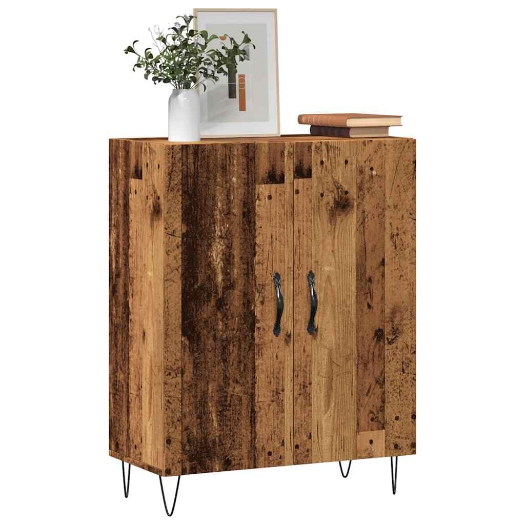 Buffet en bois vieilli, 69,5 x 34 x 90 cm, aggloméré