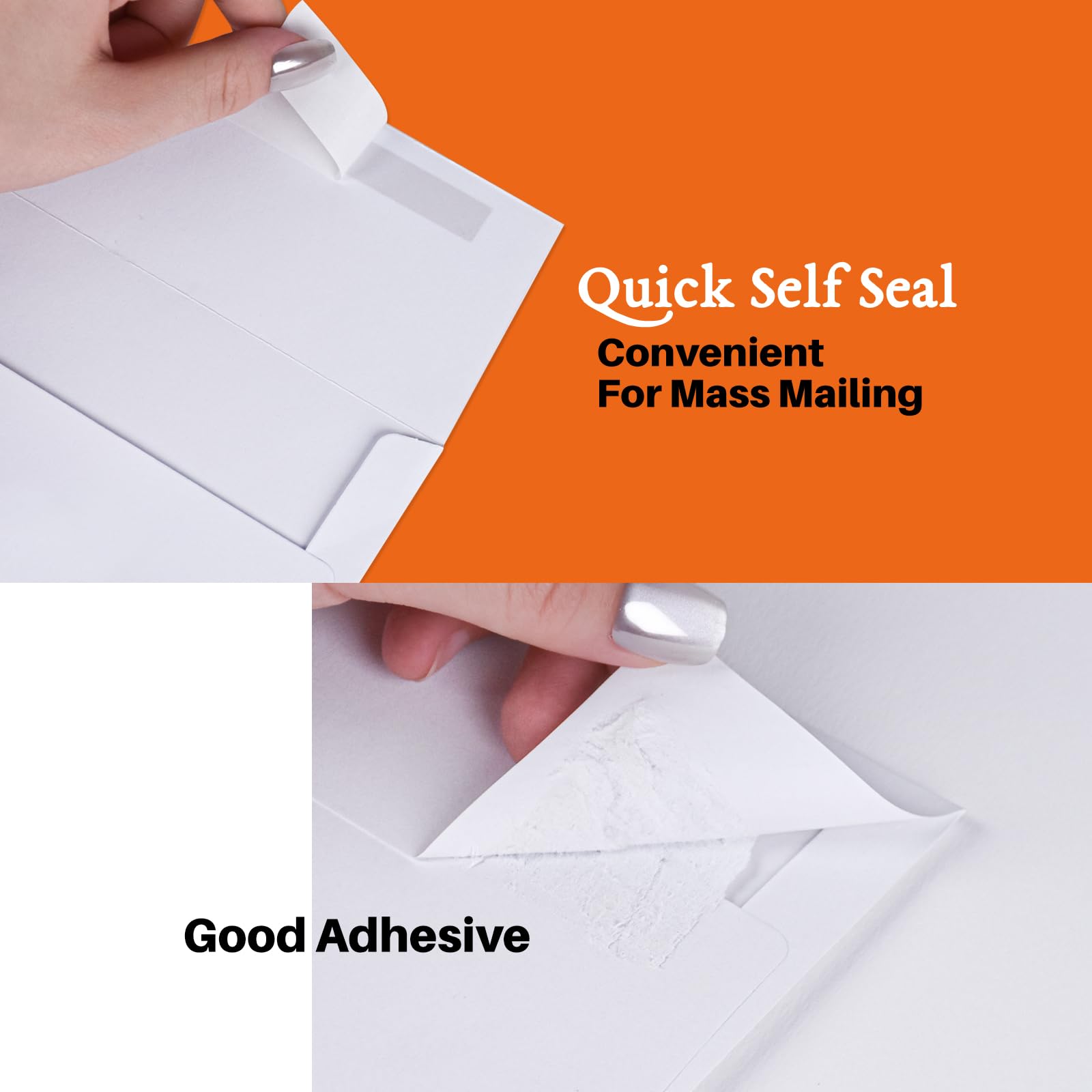 A7 Printable White Envelopes 5X7 100 Pack - Quick Self Seal,for