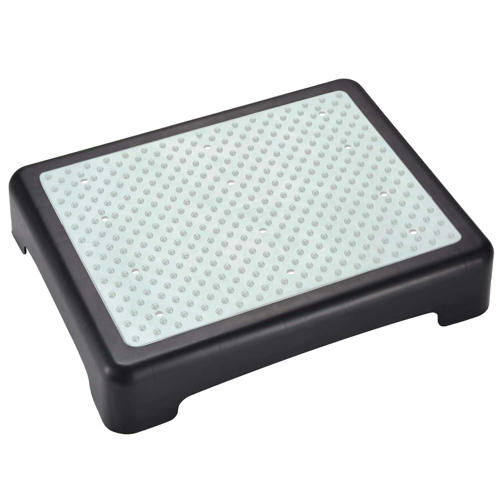 Escalones de Medio Peldaño, Antideslizantes Escalones de Medio Peldaño Plataforma Semiescalón, Plataforma de Movilidad de 200 kg de Capacidad, para Niños y Personas Mayores, Negro Luminiscente