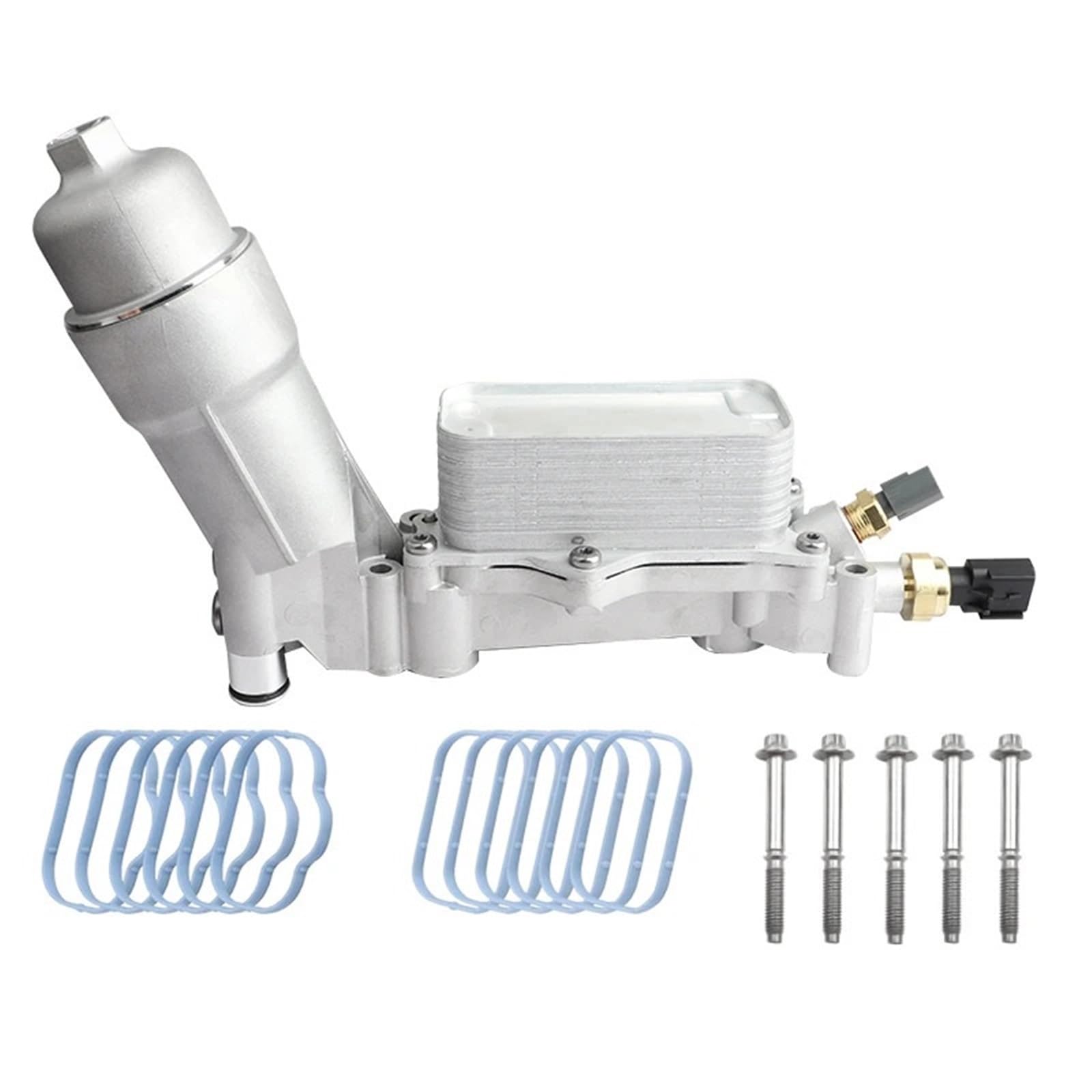 Chłodnica oleju samochodowego Pasuje do Jeep Grand Cherokee pasuje Dodge Charger 926-959 68105583AF aluminiowa obudowa filtra oleju silnikowego chłodnica Płyta chłodząca(Style 2)