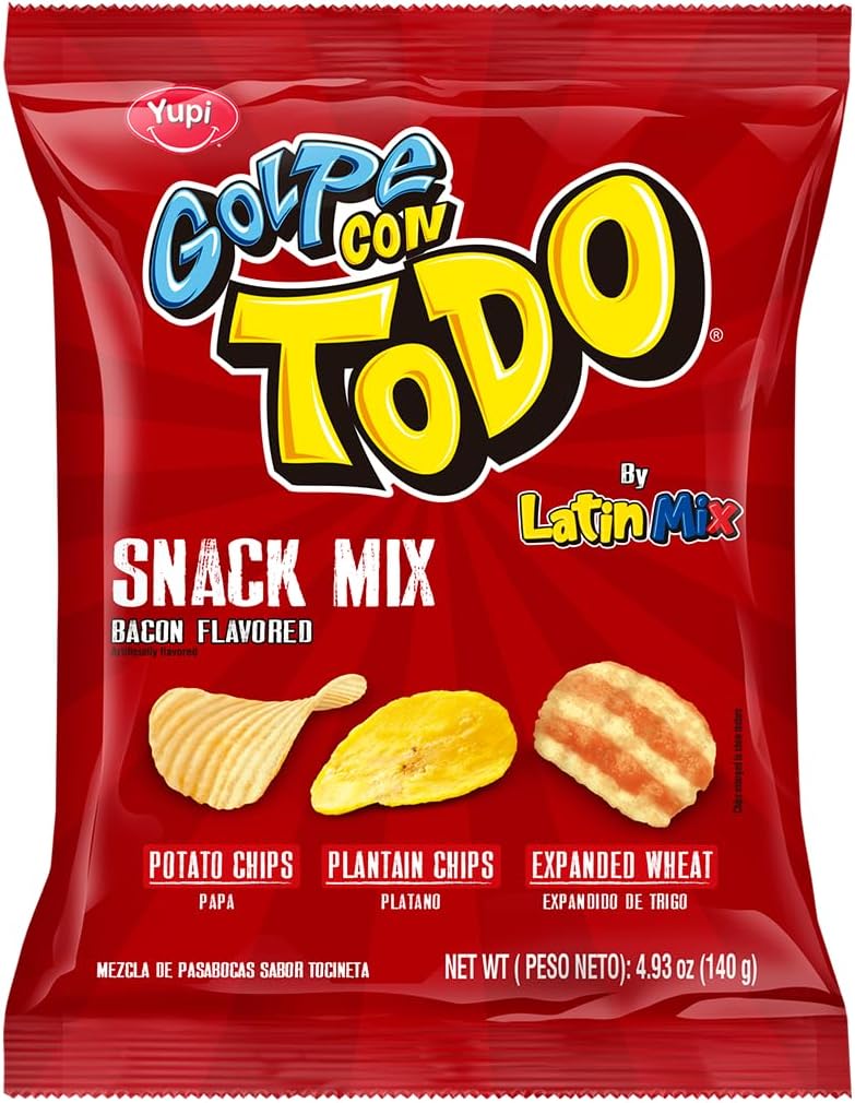 Golpe Latin Mix Original, Bacon Flavored Snack Mix, 4.93 oz