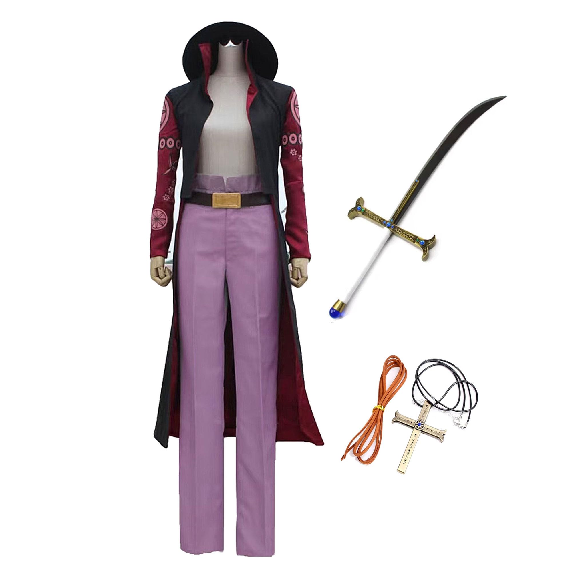 ミホーク　衣装　武器　ウィッグ Amazon | ミホーク コスプレ衣装 ワンピース ウィッグ 帽子 武器