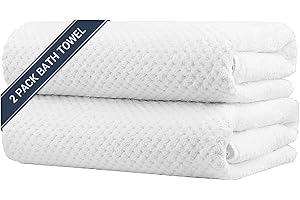 HOMEXCEL White Waffle Bath Towels: Superior Comfort and Absorbency