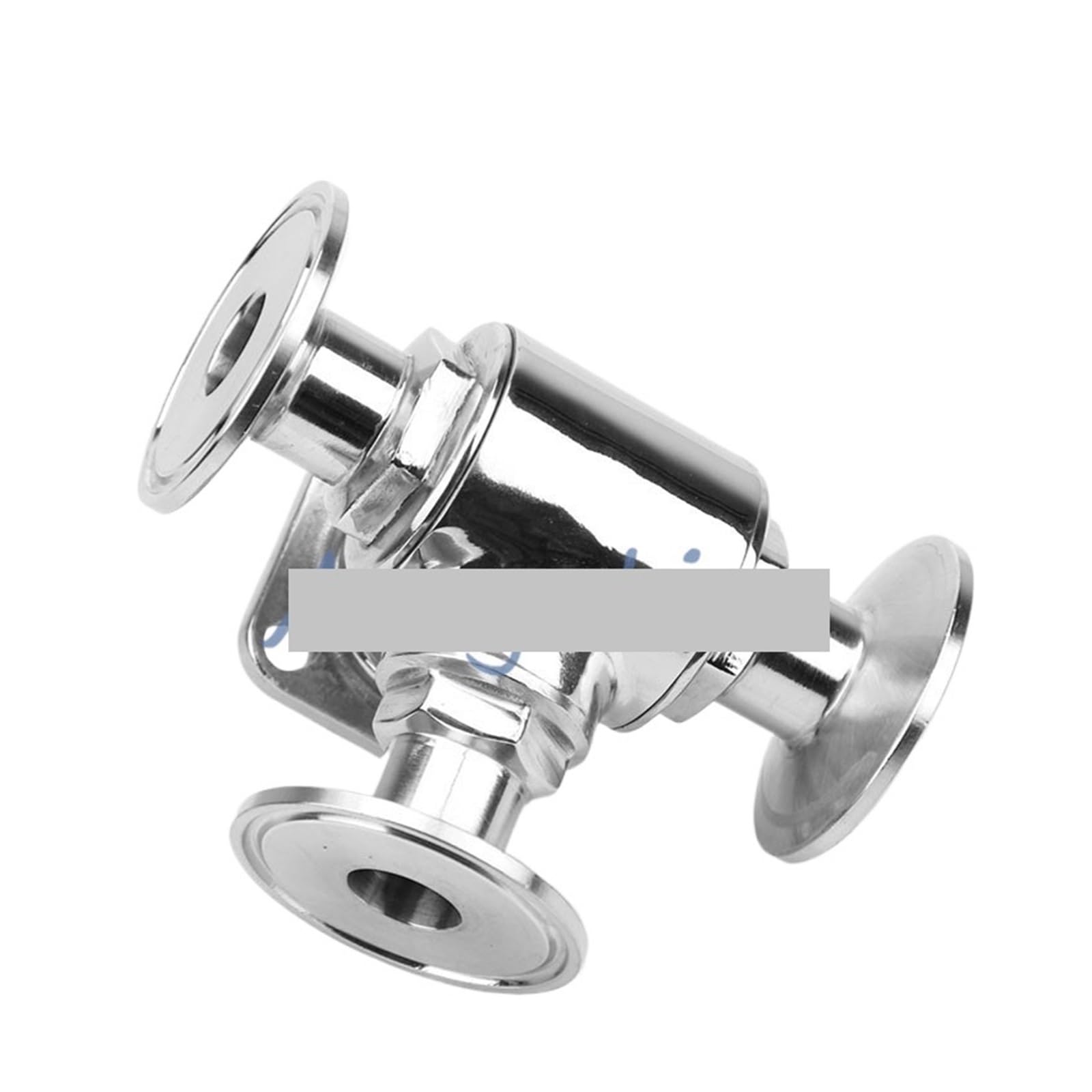 1-1/4" Stainless Steel 304 Clamp OD 50.5MM Three Way L Type Sanitary Ball Valve