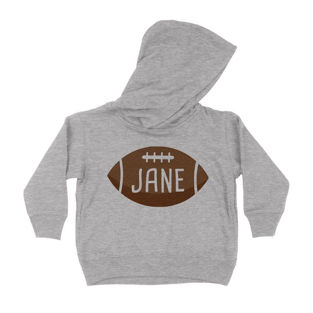 Football Jane Kids Hoodie Sweatshirt Toddler 2T Heather Grey