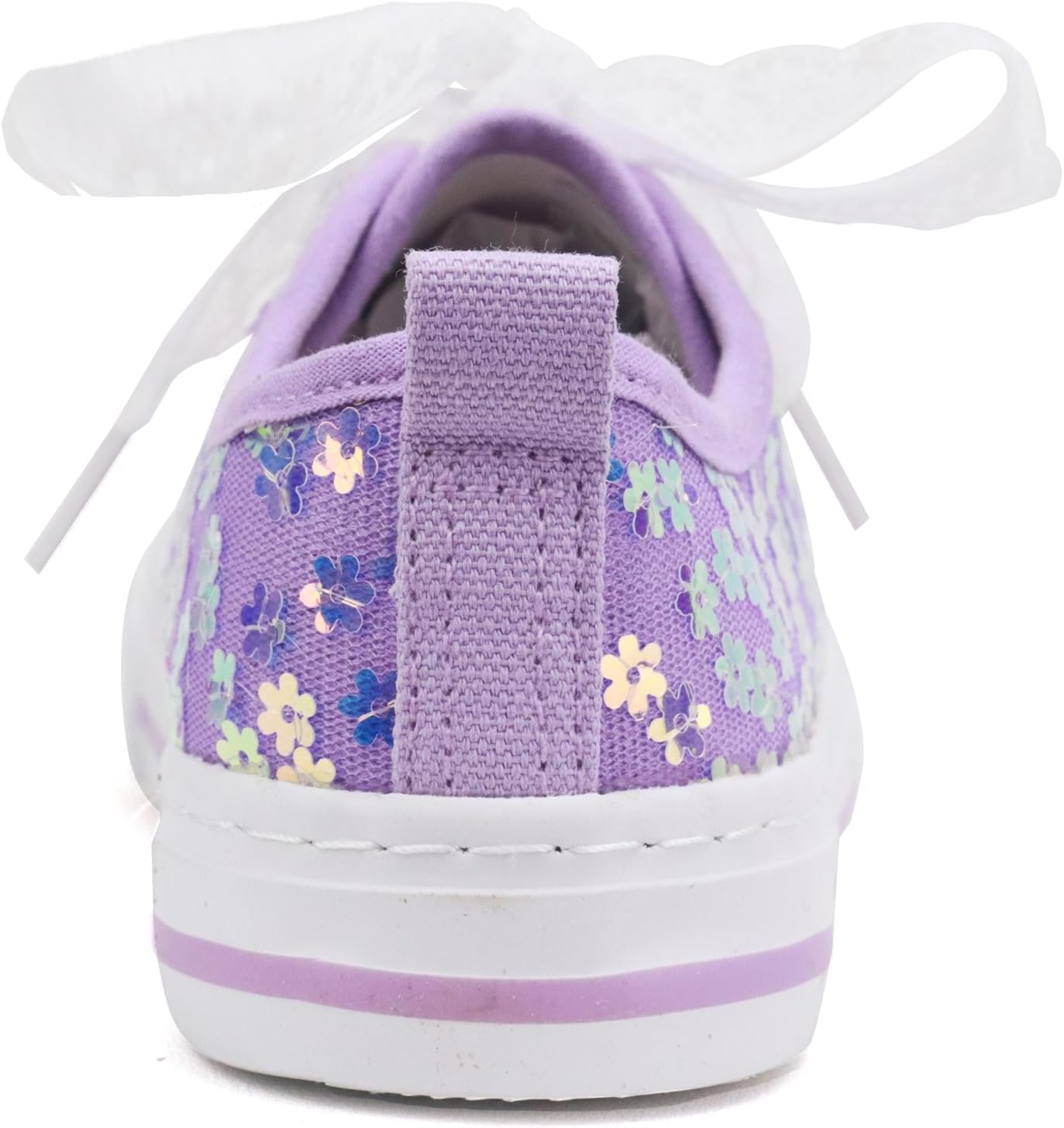 ToandonToddler Kids Sneakers Sparkle Fashion Glitter Sequins Canvas Shoes - Image 4