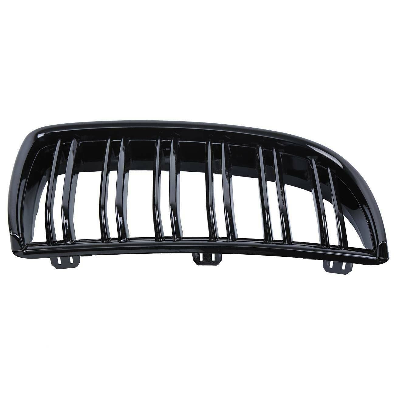 Grill Kühlergrill Limousine/Wagen Limousine/Kombi Racing Grill Motorhaube Augenlider Samger Paar Front Nierengrill Gloss Black Double Line Slat Für 3er E90 E91 2005-2008