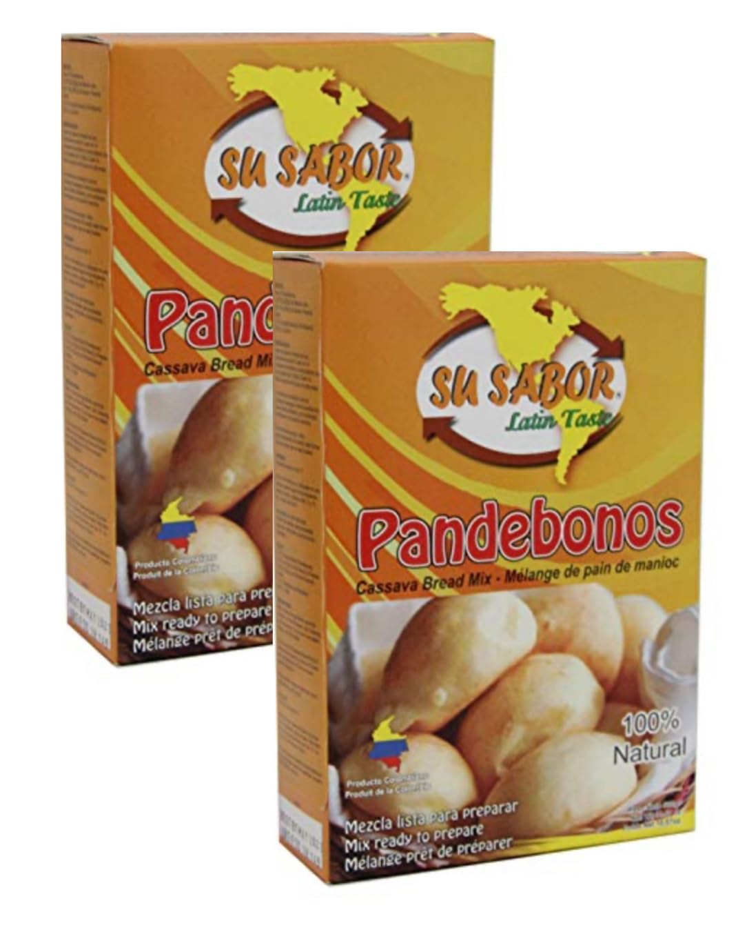 Su Sabor Pandebono Cassava Bread Mix - 300g/10.57oz - MADE IN COLOMBIA - 2 PACK