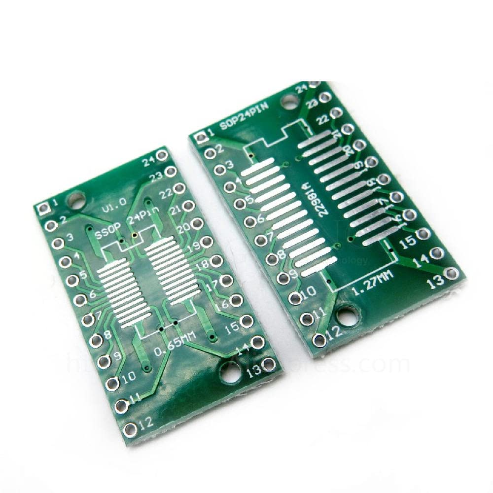 10pcs/lot SOP24 SSOP24 TSSOP24 SMD Adapter Board DIP Switch DIP Adapter
