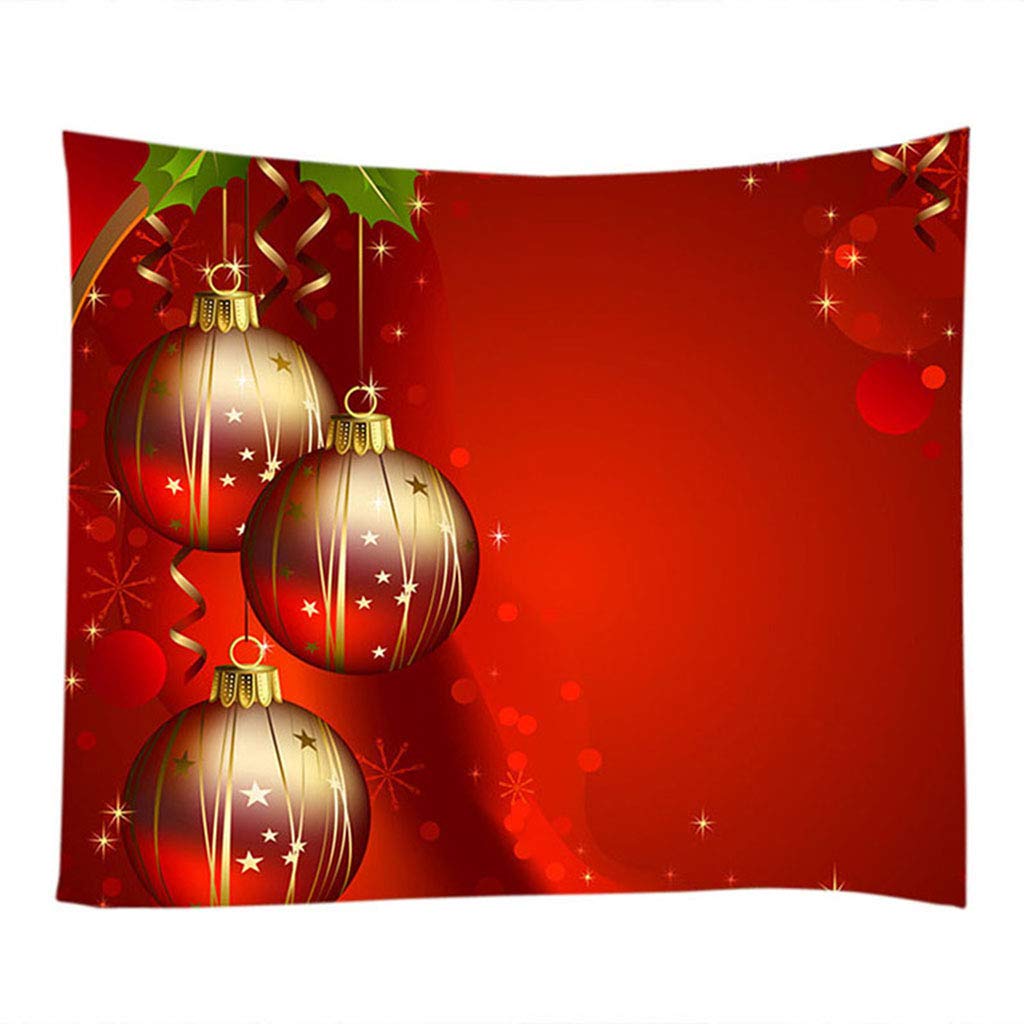 Tapisserie rouge de Noël en polyester de qualité supérieure pour grand mur