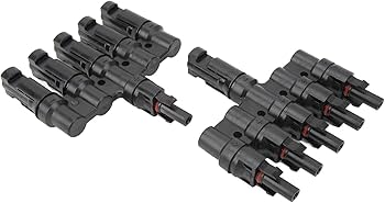 太陽分割 Amazon | ソーラーパネルTコネクター 1から4のTブランチ接続器PV