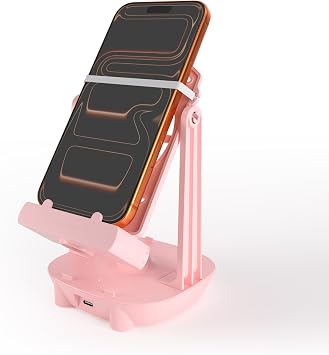 Orzero Steps Counter Compatible for Pokemon Go Walker Phone Swing Accessories Cellphone Pedometer USB Cable Easy Installation Mute Version Egg hatcher Rocker Quick Steps Earning Device - Pink