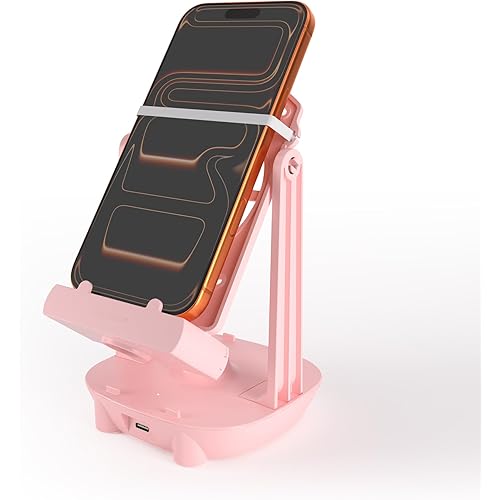 Orzero Steps Counter Compatible for Pokemon Go Walker Phone Swing Accessories Cellphone Pedometer (USB Cable) (Easy Installation) (Mute Version) Egg hatcher Rocker Quick Steps Earning Device - Pink