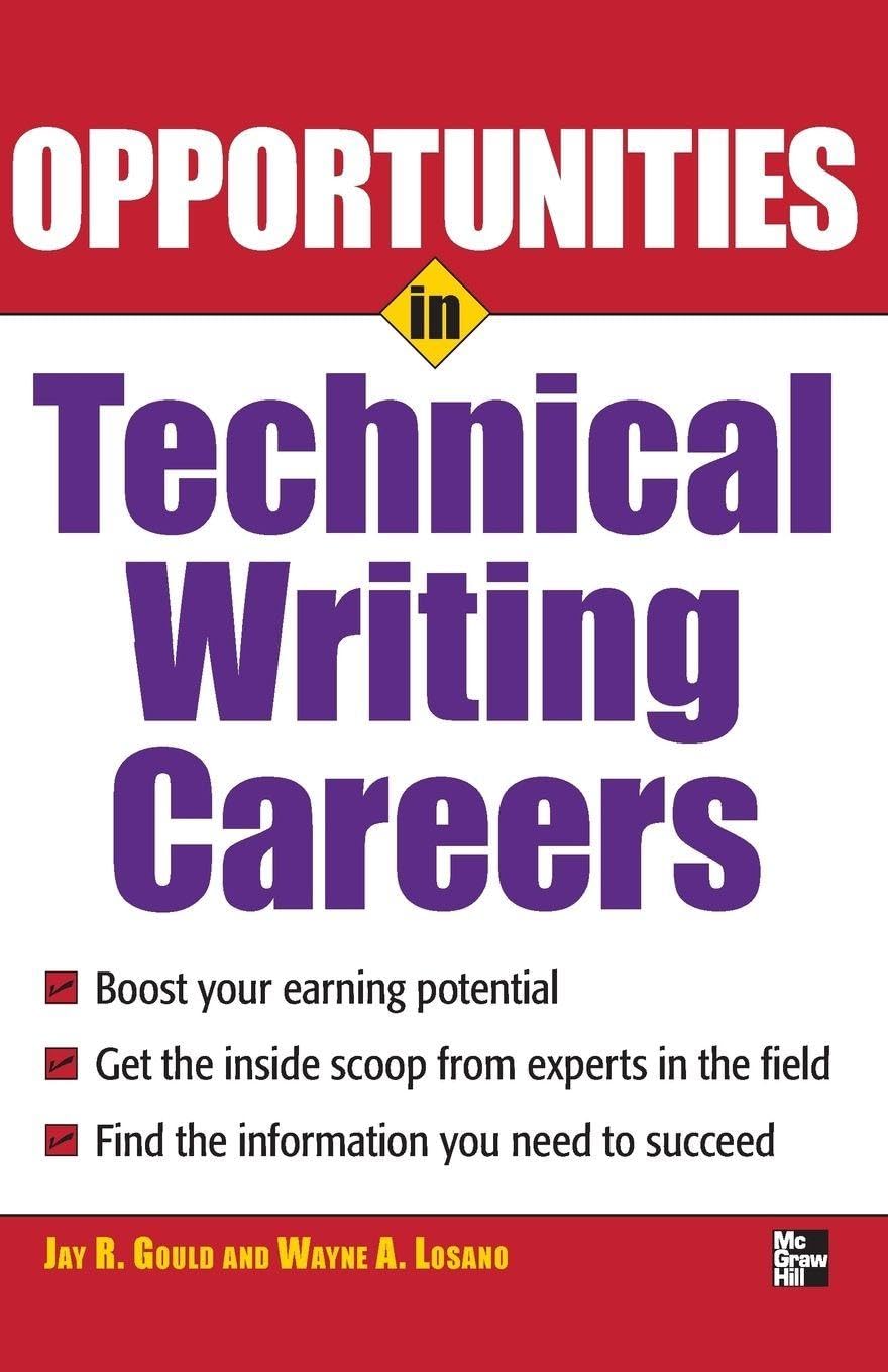 Buy Opportunites in Technical Writing (Opportunities in) — BookShops.in