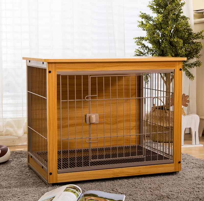 Amazon | 犬ケージ ペットケージ 木製 ウッディサークル ナチュラル