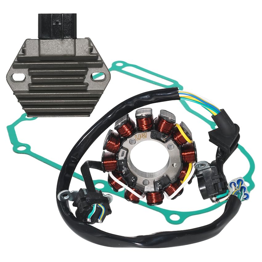 Stator Coil Rectifier Stator Gasket for Honda CRF450 CRF450R 2015-2016 Stator Coil 31120-MEN-A91 Rectifier 31600-KRN-A71 for Honda 2015-2016 CRF450 CRF450R Stator Coil Rectifier Stator Gasket