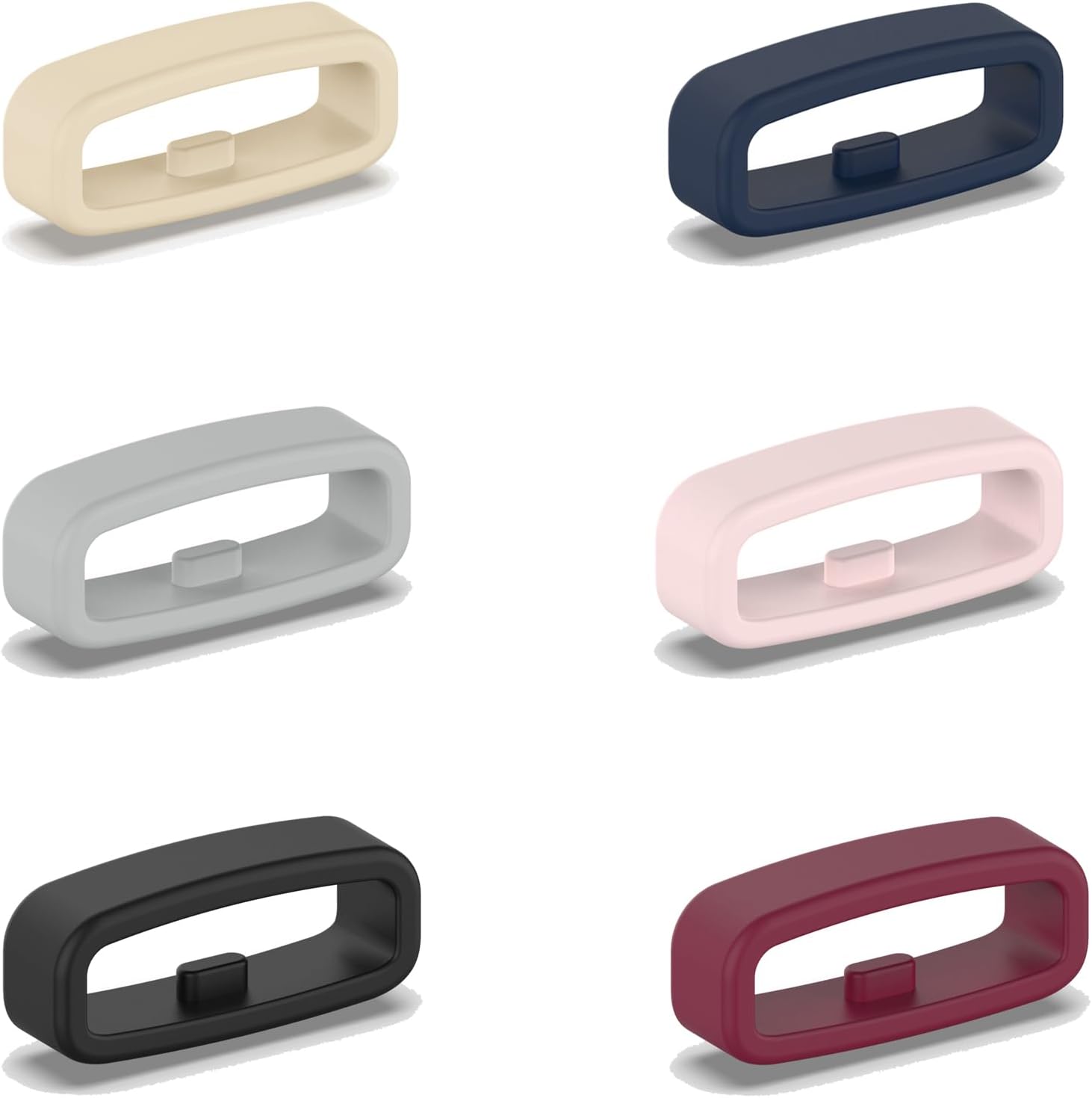 Band keepers Compatible with Garmin Vivoactive 4S/Venu 3S 2S/Forerunner 265S 255S/Vivosport/Vivosmart HR&HR+/Approach X10&X40 Bands, Silicone Fastener Rings Security Loop/Holder/Retainer