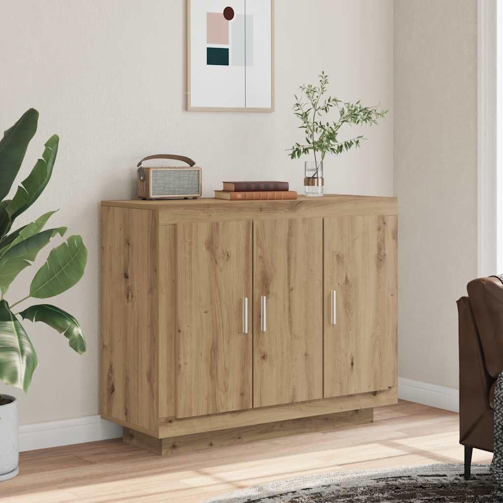 vidaXL Aparador de Madera de ingeniería Roble Artisan 92x35x75 cm