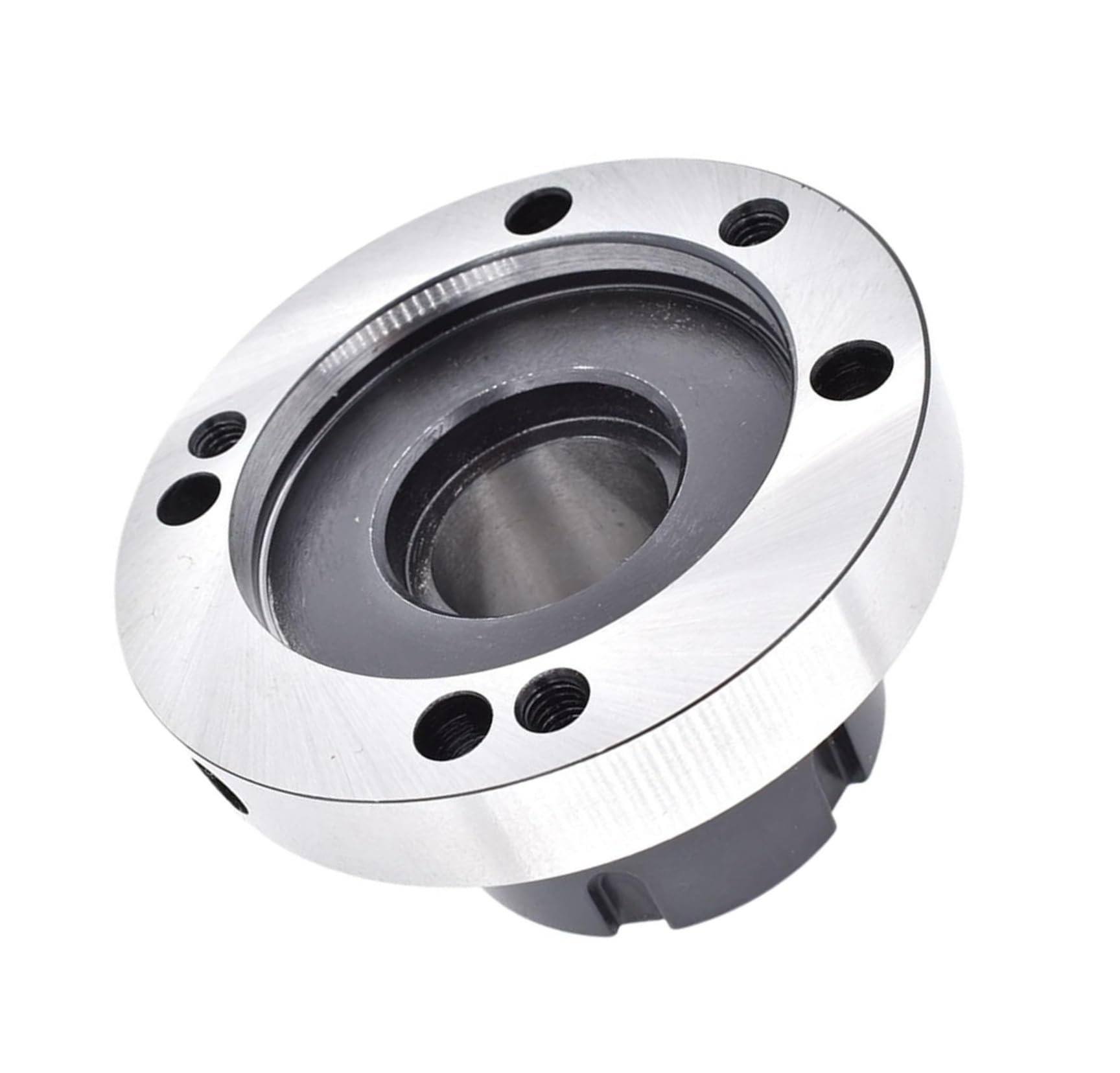 Vividcrate One Color Mini Flange Four Axis Cartridge Collet Chuck Er25 Er32 Er40 Er50 For Lathe, 1Pc(Er32-D100 (3Hole))