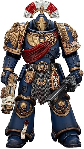 JOYTOY 118 Warhammer 40,000 4 pulgadas Figura de acción Ultramarines Bladeguard Veteran 02 V2 Anime Collection Modelo