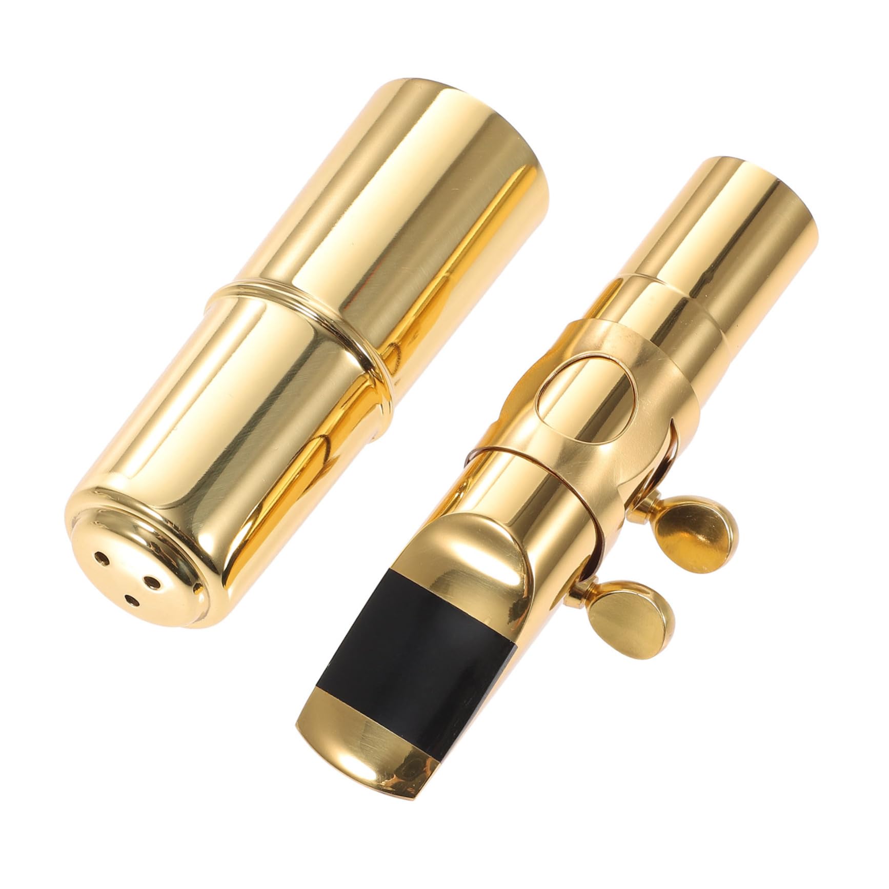 TOYANDONA Boquilla de Saxo Metal para Saxofón Alto Precisión Tonal y Superficie Pulida para Estudiantes y Profesores