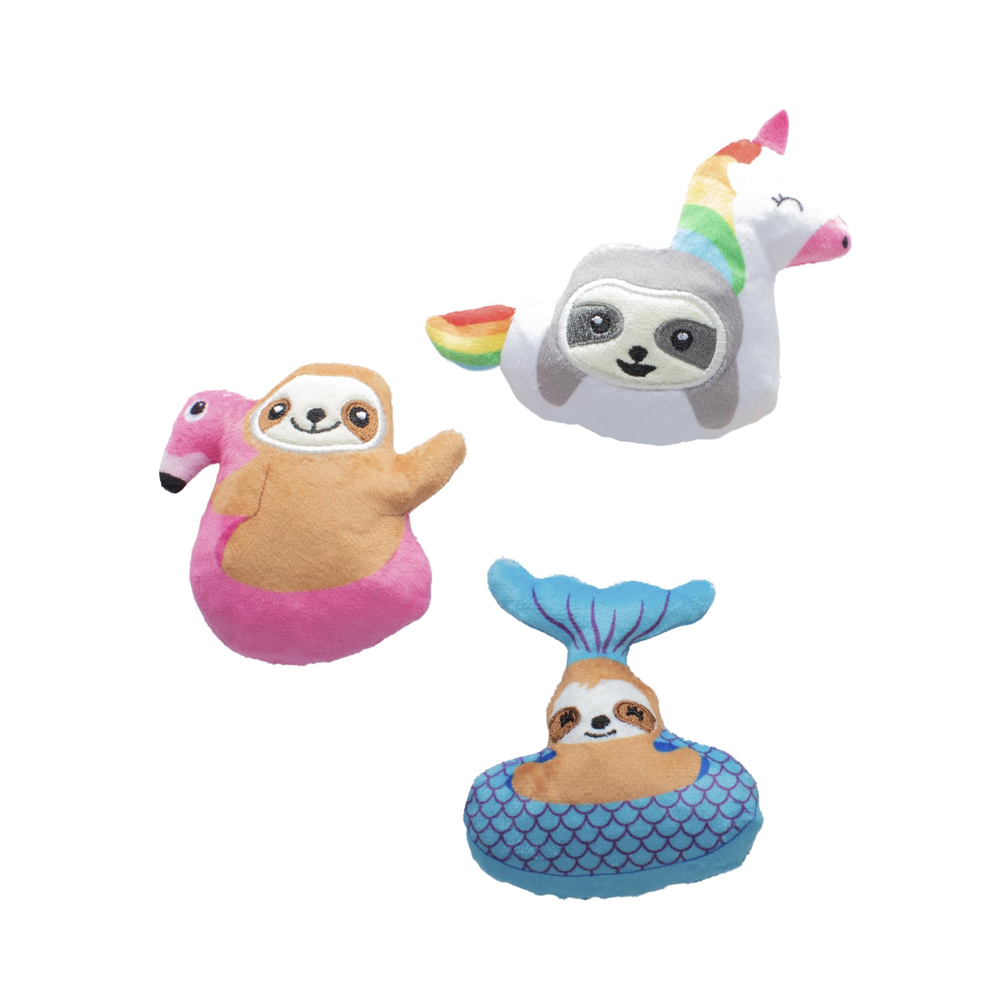 Plush Dog Toy Set Fringe Studio 3 jouets anti stress pour petit chien