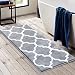 Hihome Floor Mats for Home Kitchen Entrance Rug Indoor Grey Doormat Bath mat (18×47", Grey)