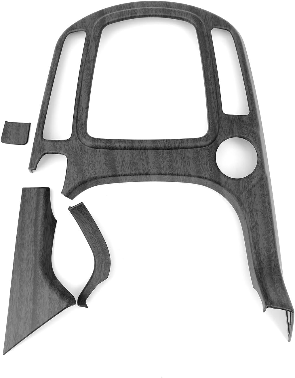 YOUTOOCAR Wood Grain Gear Shift Panel Cover Trim Compatible with Kia Seltos 2019-2024 Manual Transmission Interior Accessories (Model B)