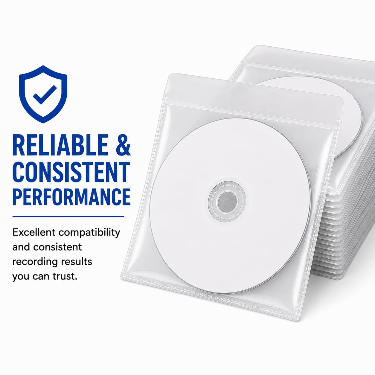 Dragon Trading®, 5 CD full-face thermal Ritek con bustine in plastica di alta qualità velocità 52 x