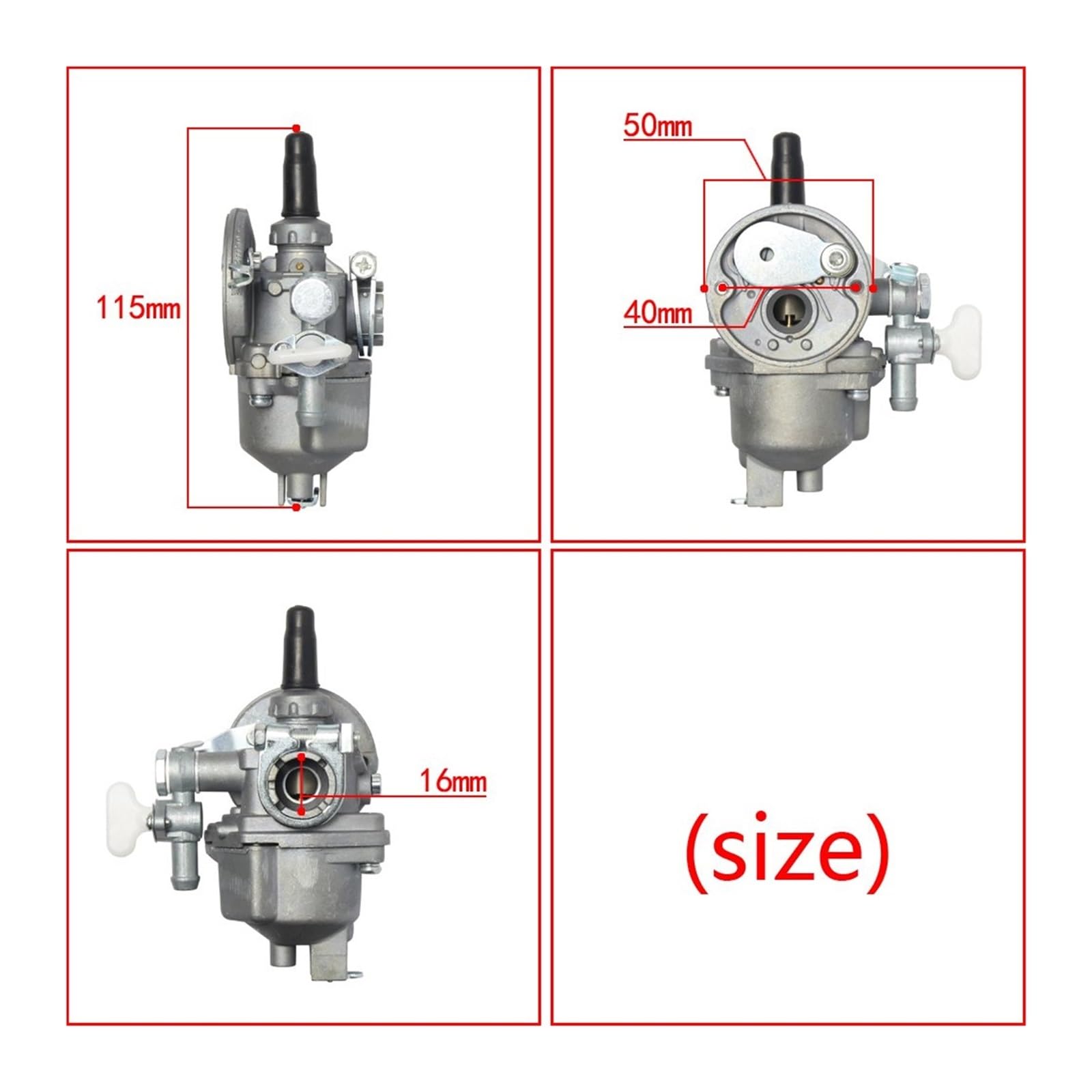 Carb Carburador Carburador TD33 AY Flotador para Kawasaki TD40 TD43 TD48 CG400, Repuesto De Carburador, Desbrozadora, Conjunto De Carburador Carburador Repuesto