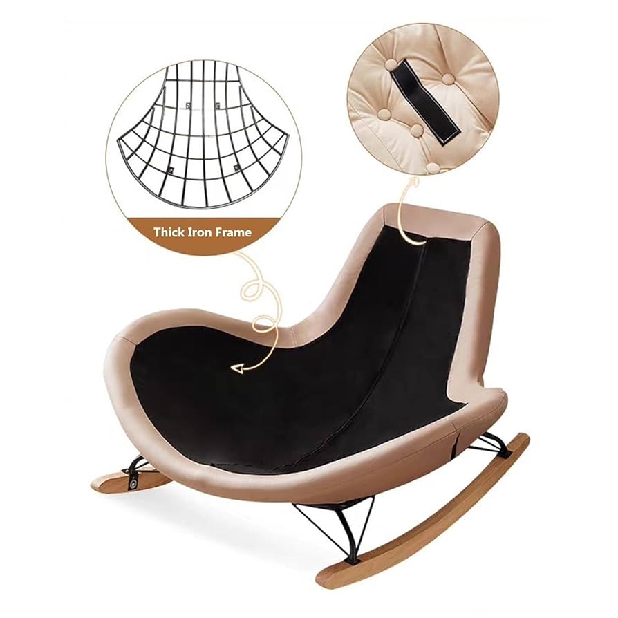 Amazon.com: DIROVO Indoor Rocking Chair Modern Padded Seat