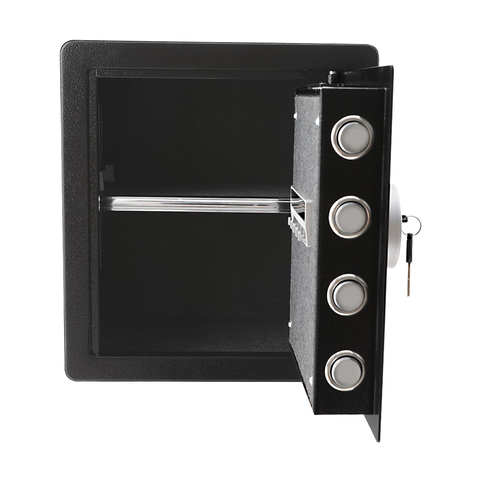 Cassaforte a doppio strato con combinazione digitale e chiave, cassaforte elettronica, per ufficio, casa, 36 x 30 x 40 cm