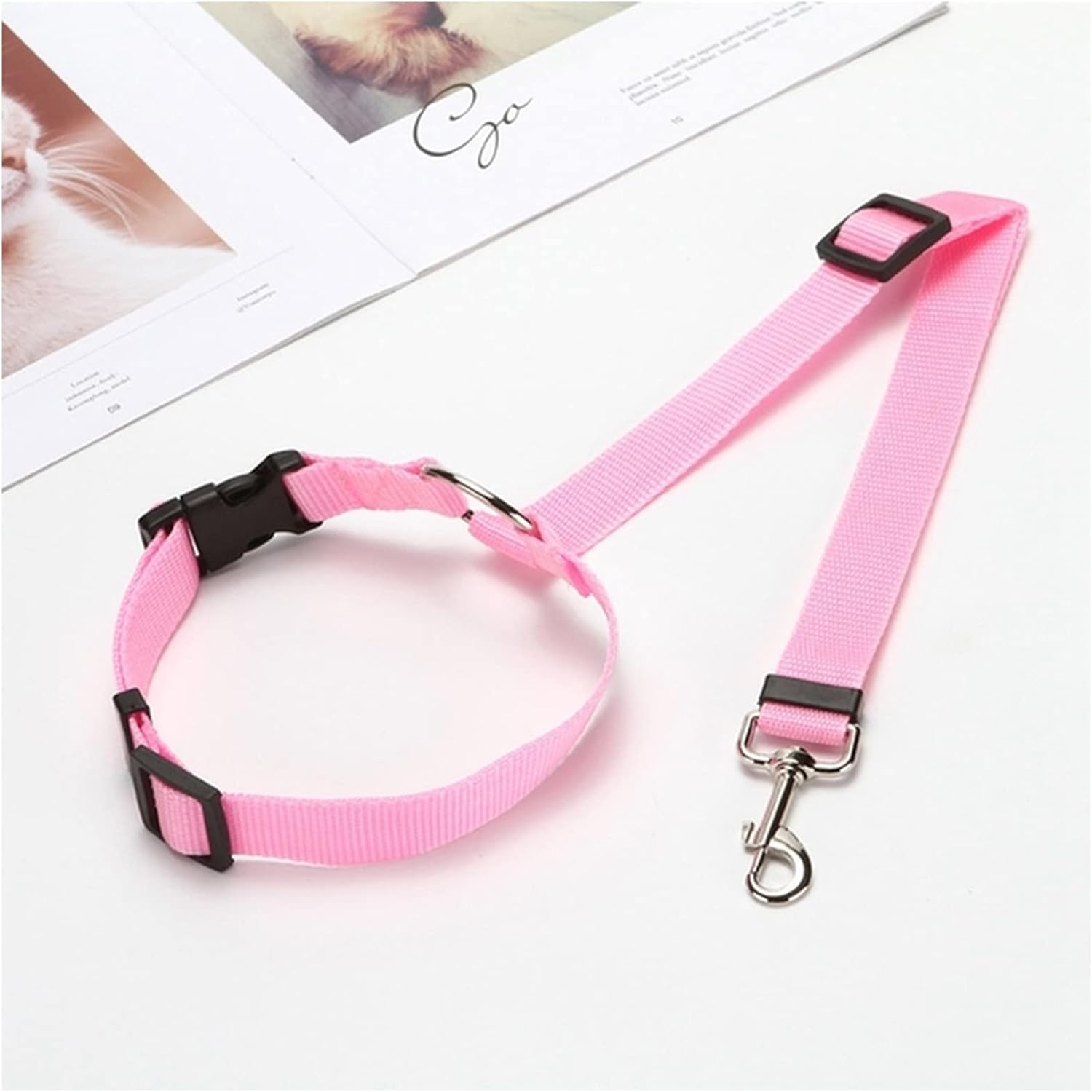 Universal Practical Dog Cat Pet Safety Adjustable Car seat Belt Harness Leash Travel Clip Strap(PK)