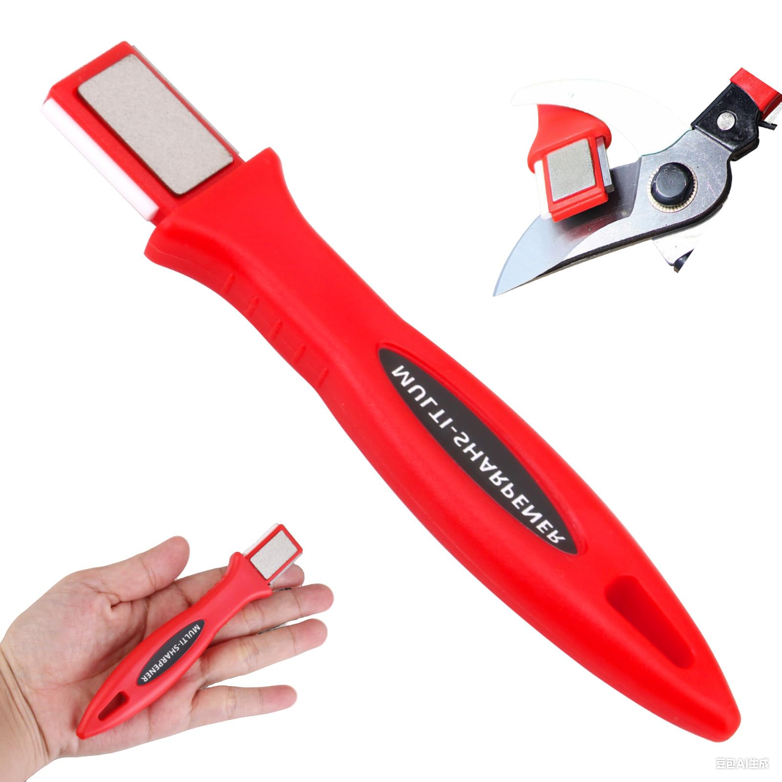 Pruning Shears Sharpener for Garden Tools Multi-Tool Blade Sharpener for Pruners Axes Knives and Scissors Durable Portable Ideal