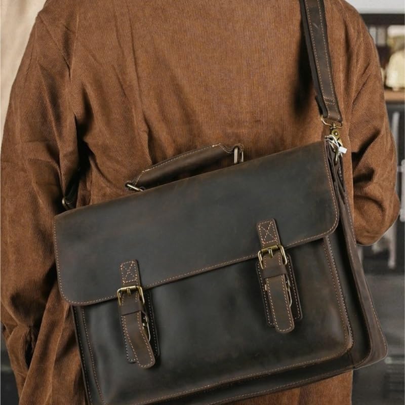 Vintage Shoulder Messenger Bag Business Laptop