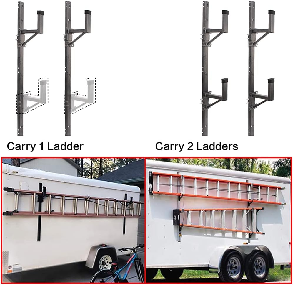 Buy ELITEWILL Adjustable Trailer Ladder Rack Fit for Enclosed Trailer