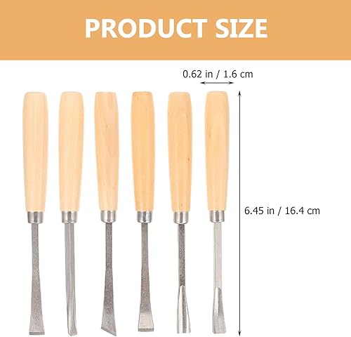 Miniatura 7 de VILLCASE 6 Uds. Herramienta de tallado Gravers para grabado de metal, joyeros, herramientas de grabador, herramienta de grabador para carpintería de