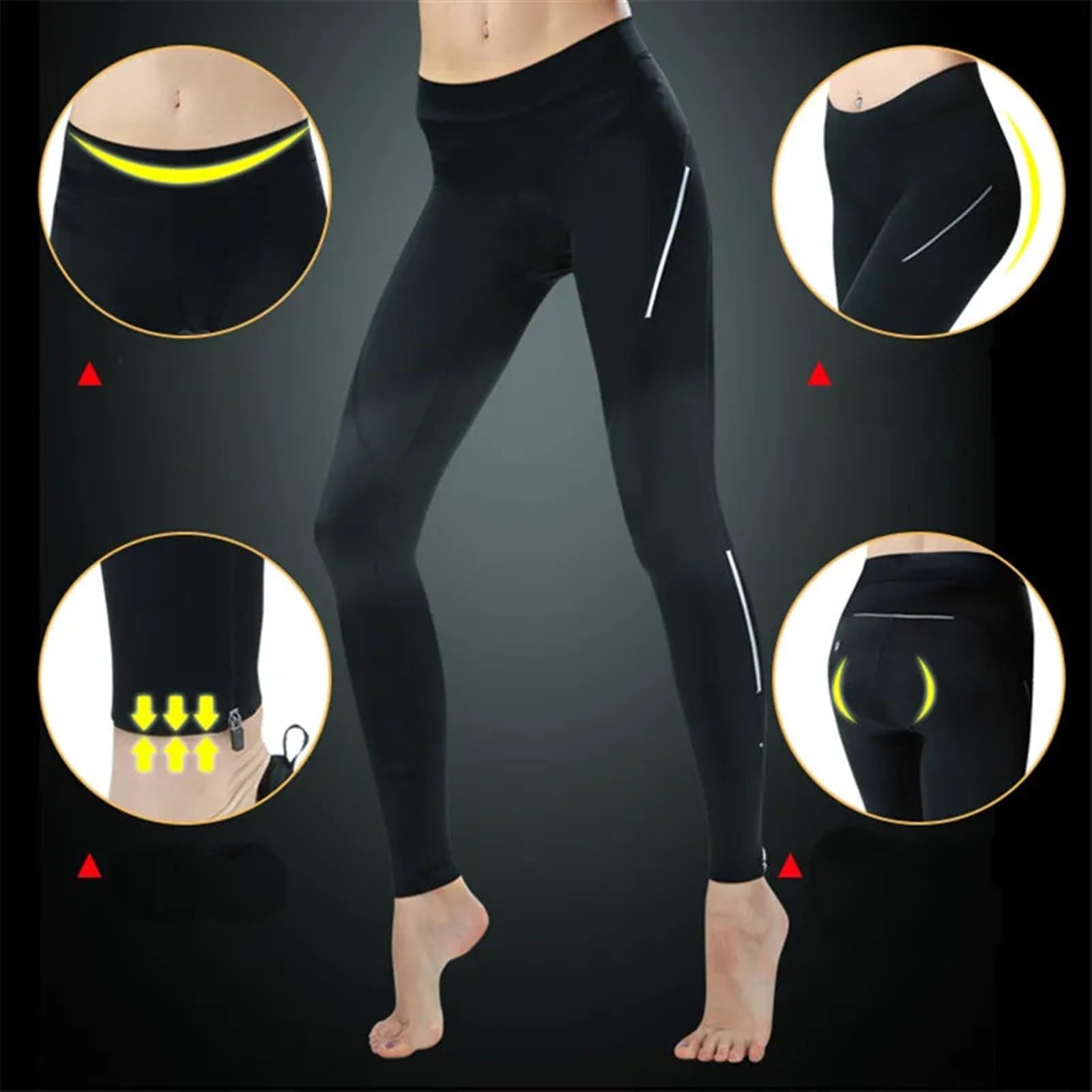 Pantaloncini da ciclismo imbottiti, pantaloncini da ciclismo da donna aderenti con cuscinetto in gel 4D Mountaion Bike Downhilll Pantaloni corti da ciclismo