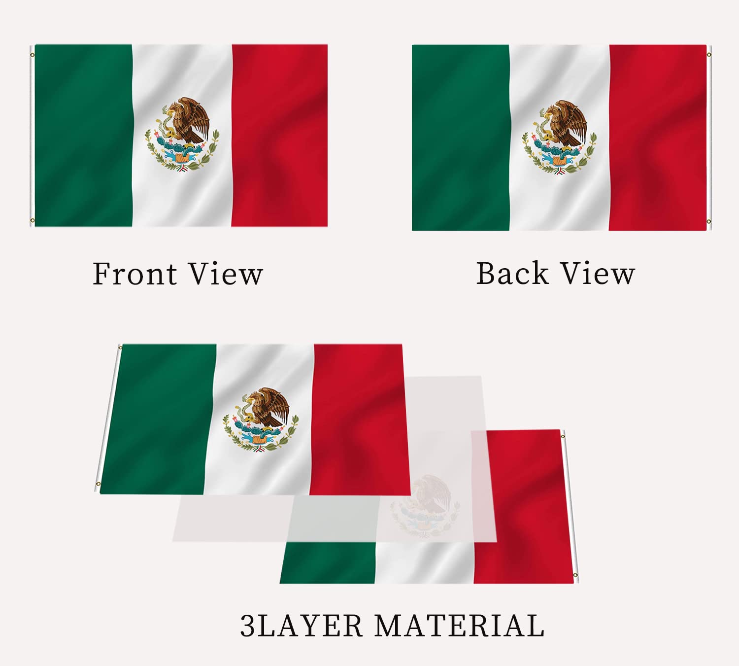 Mexikanische Flagge Mit Schwenkender Wirkung Offizieller Anteil  Stock-Vektorbild von ©boldg 209495098, image size:1500x1351